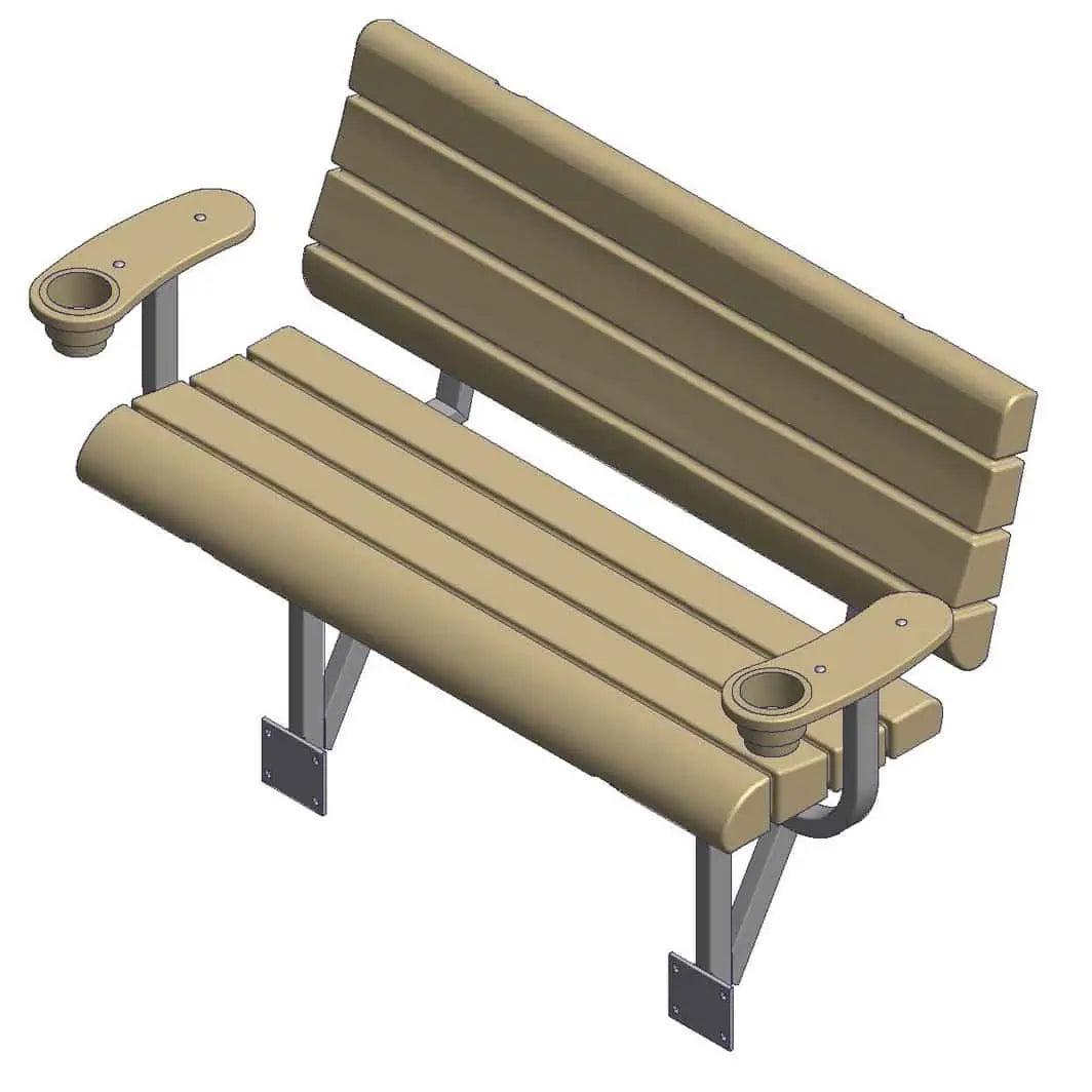 ShoreMaster Off-Deck Bench in tan
