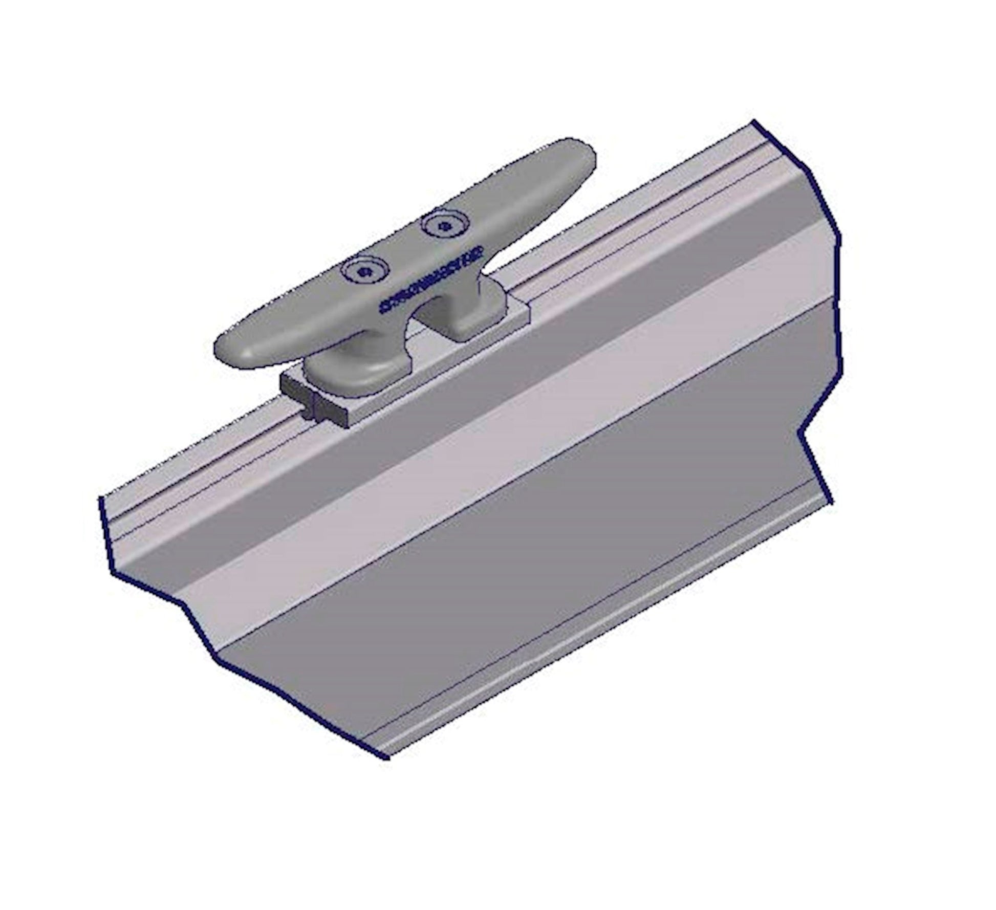 CAD drawing of the ShoreMaster RS4/RS7/TS9 Cleat