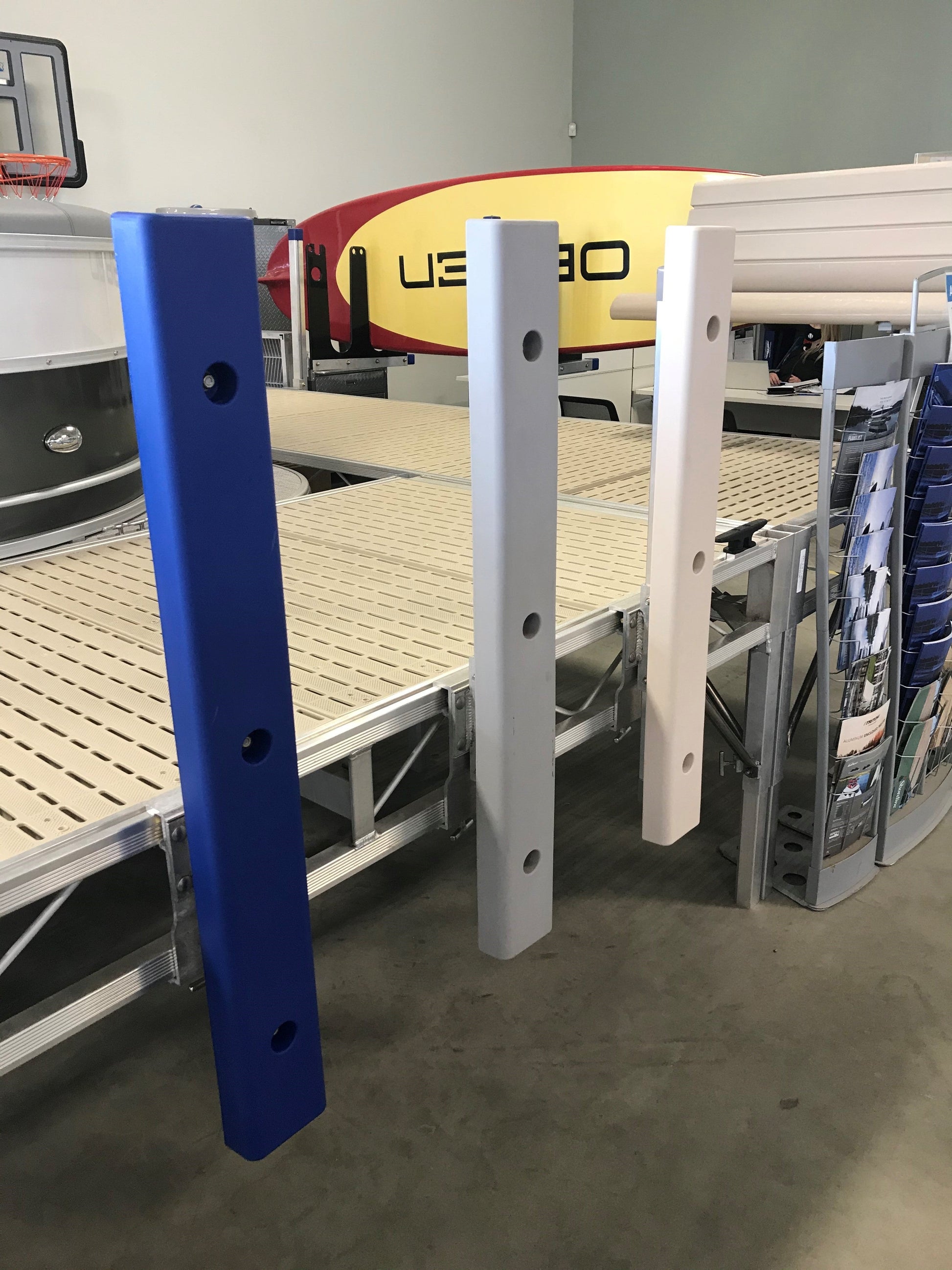 color options for the ShoreMaster Vertical Dock Bumper